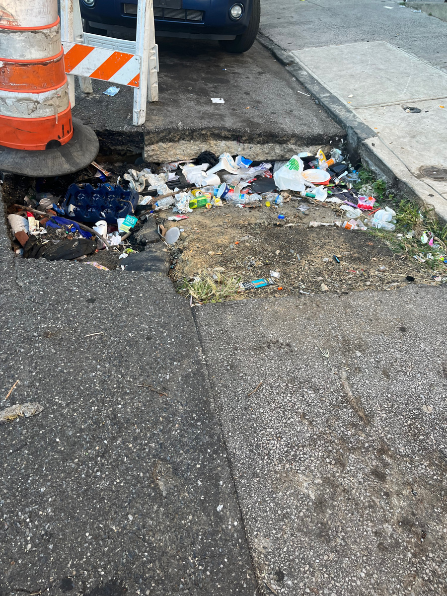 Photographic documentation of the work as submitted to the city's 311 record.