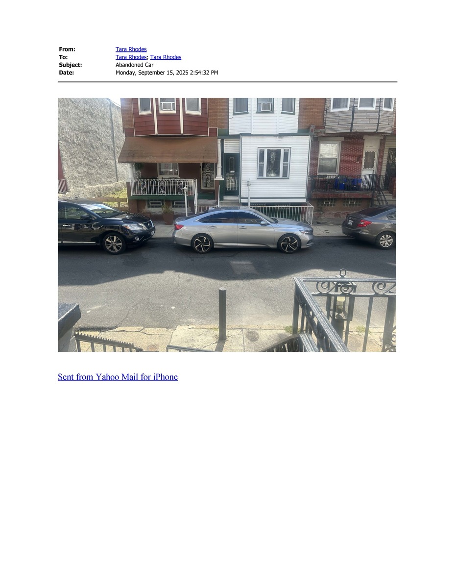 Photographic documentation of the work as submitted to the city's 311 record.
