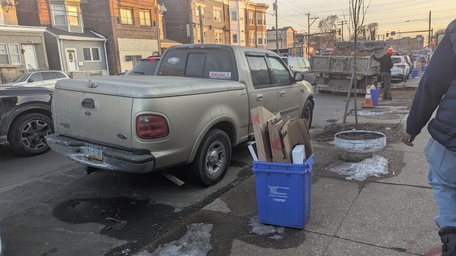 Photographic documentation of the work as submitted to the city's 311 record.