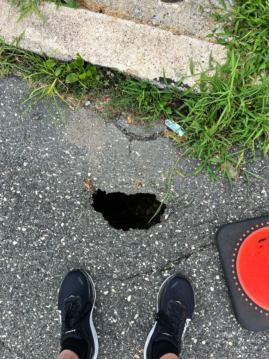 Photographic documentation of the work as submitted to the city's 311 record.