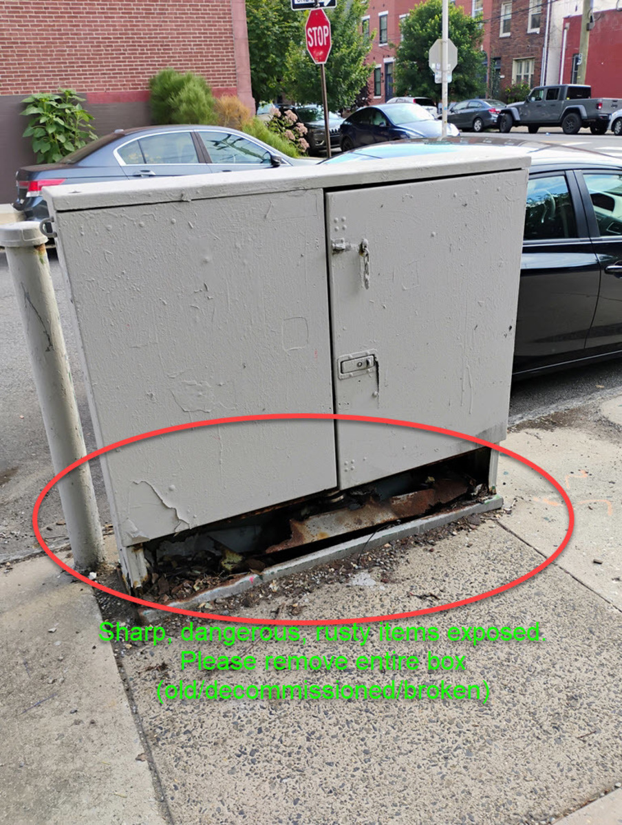 Photographic documentation of the work as submitted to the city's 311 record.