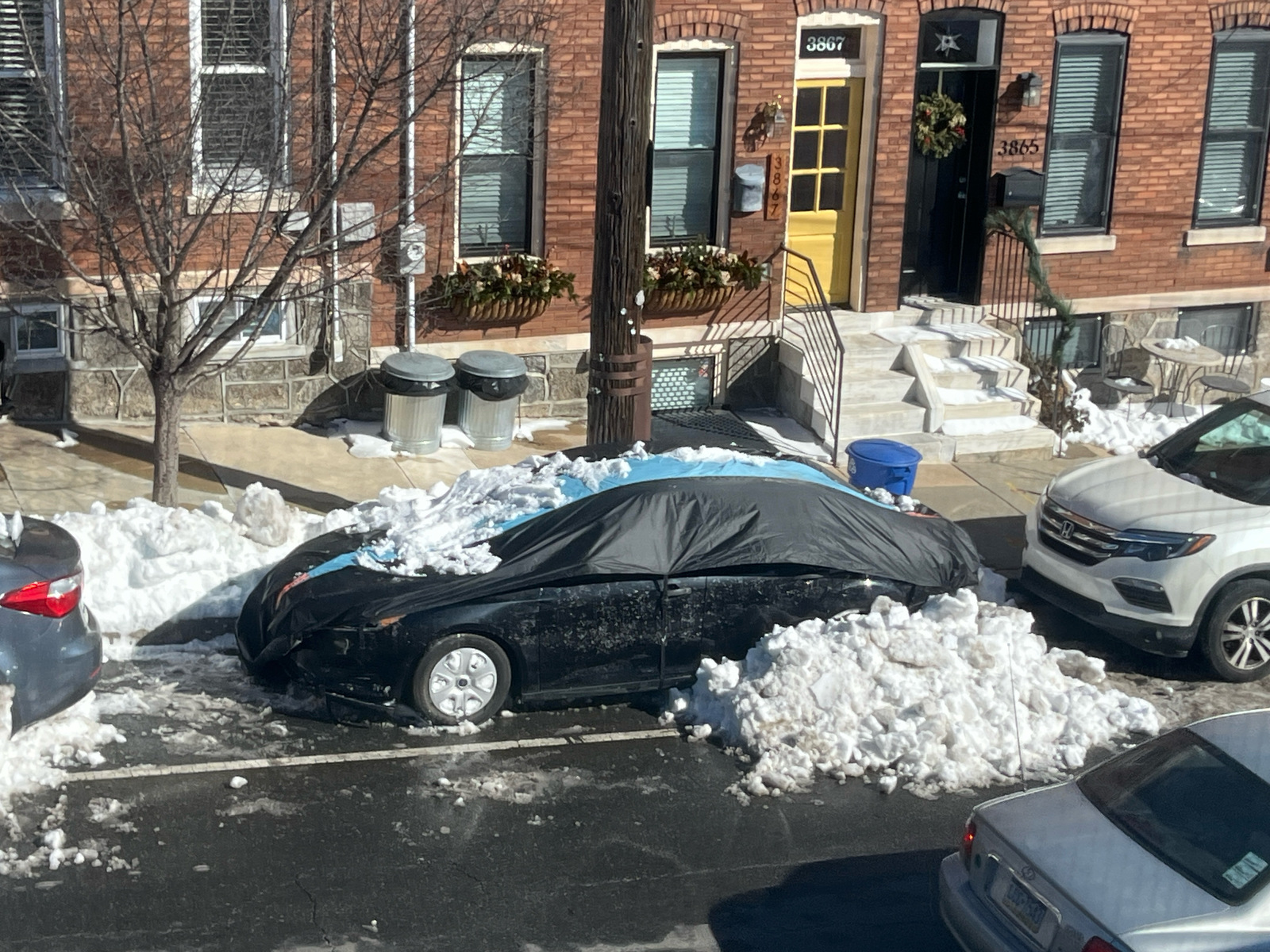 Photographic documentation of the work as submitted to the city's 311 record.