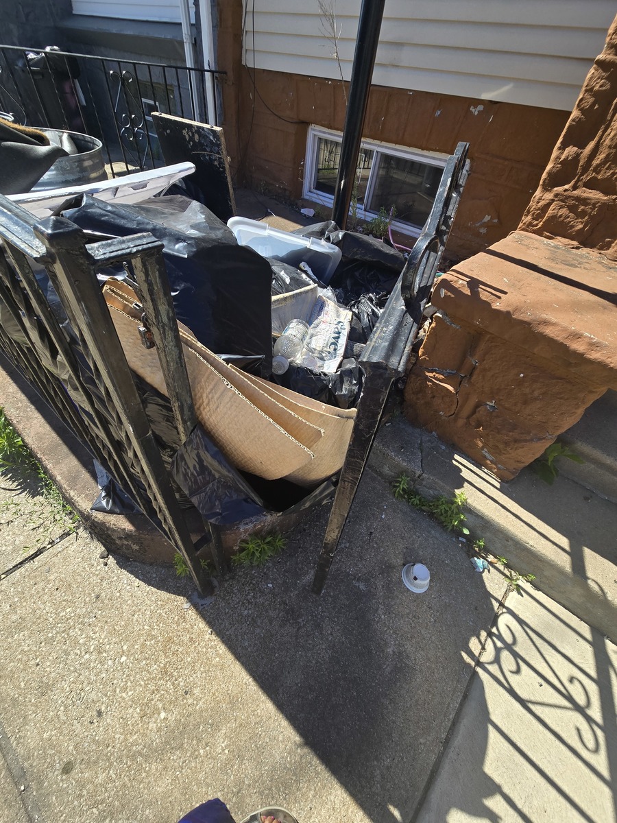Photographic documentation of the work as submitted to the city's 311 record.