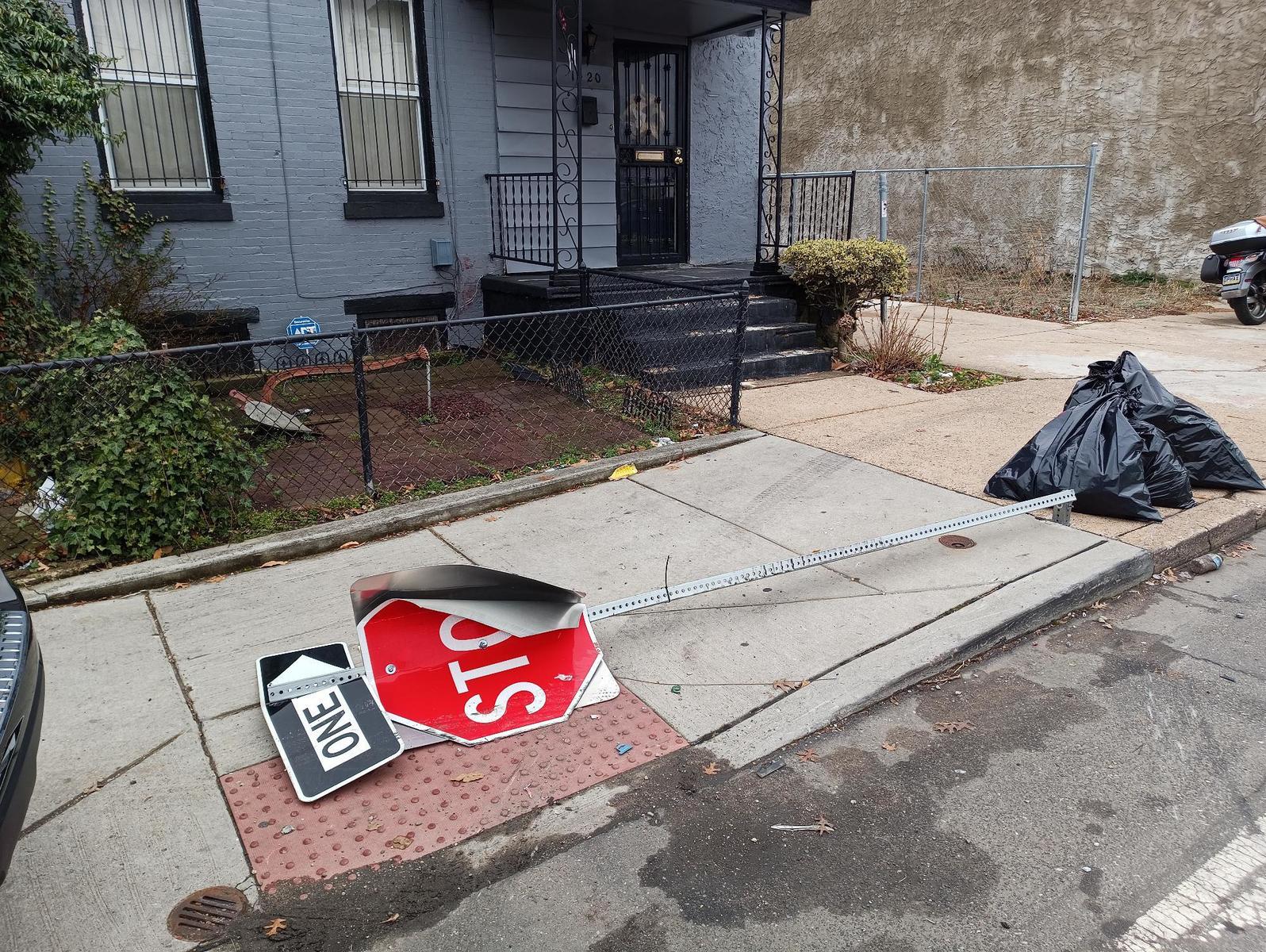 Photographic documentation of the work as submitted to the city's 311 record.