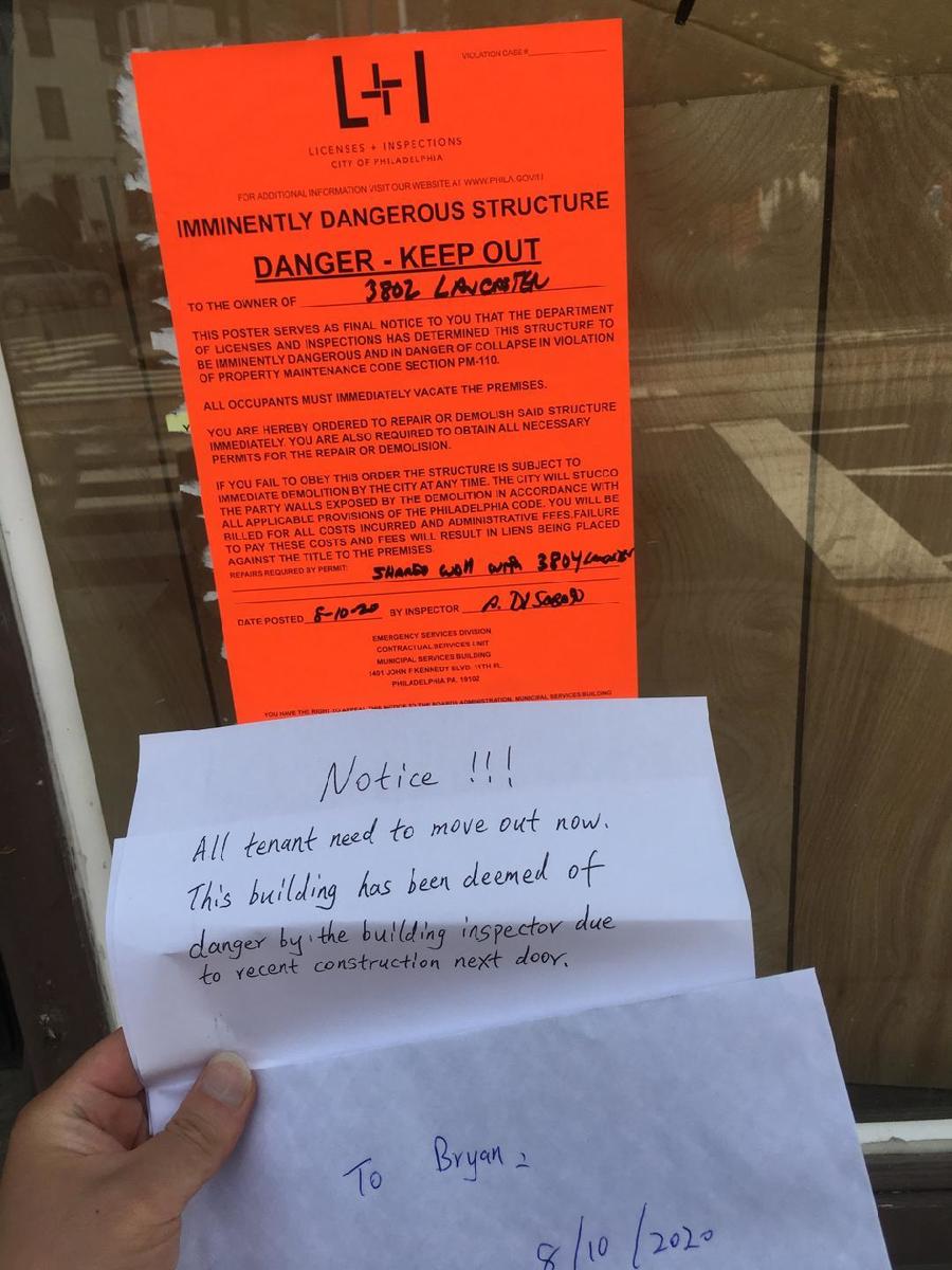Photographic documentation of the work as submitted to the city's 311 record.
