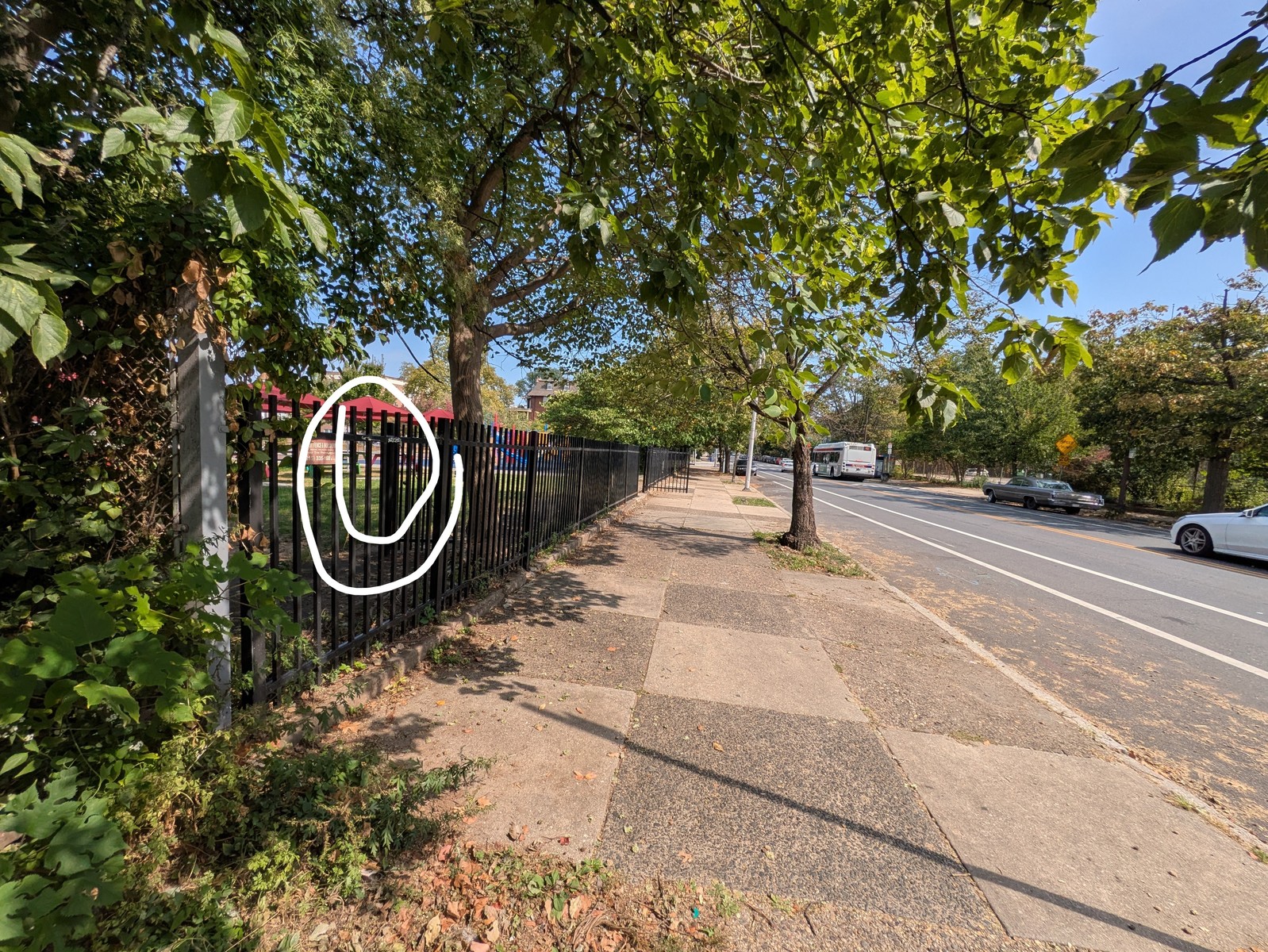 Photographic documentation of the work as submitted to the city's 311 record.