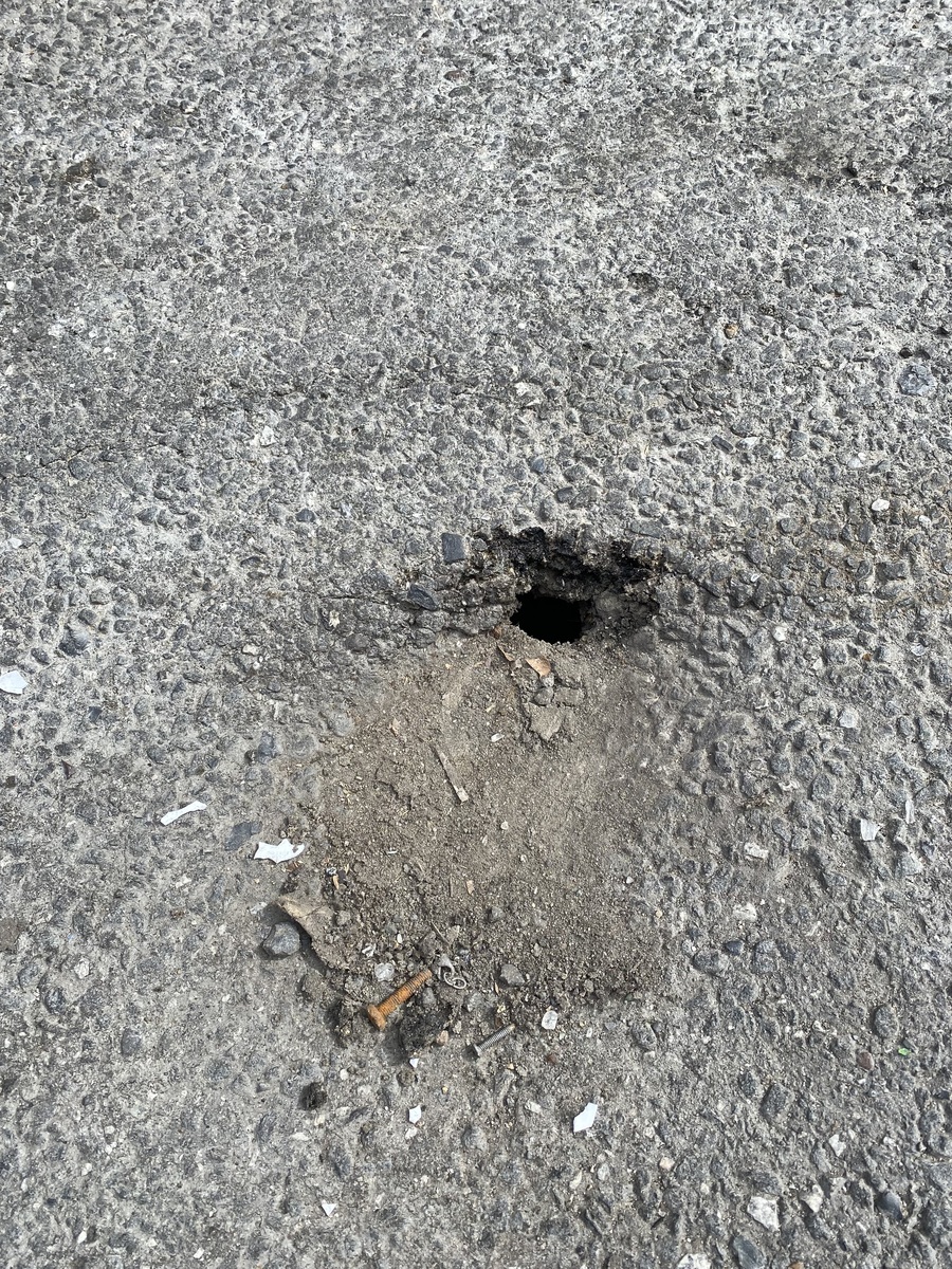 Photographic documentation of the work as submitted to the city's 311 record.