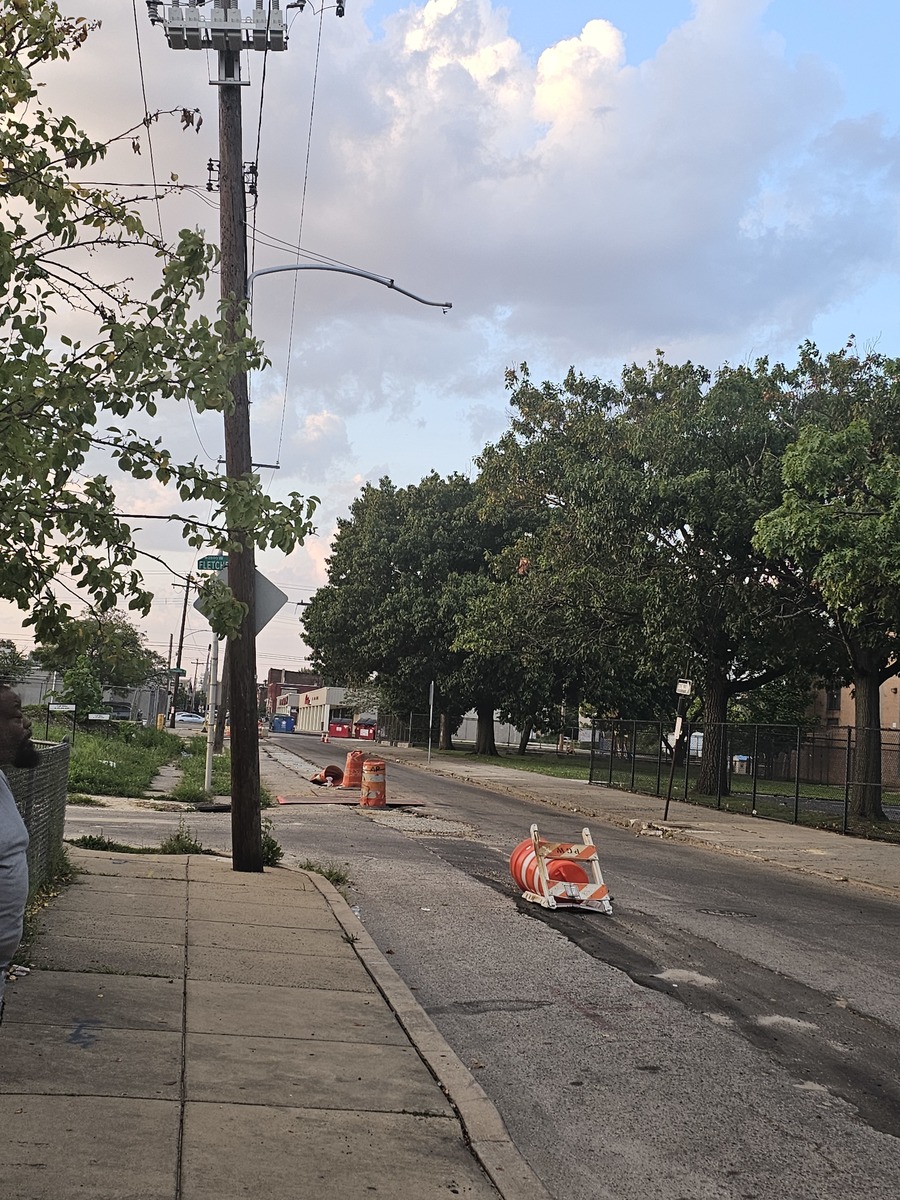 Photographic documentation of the work as submitted to the city's 311 record.