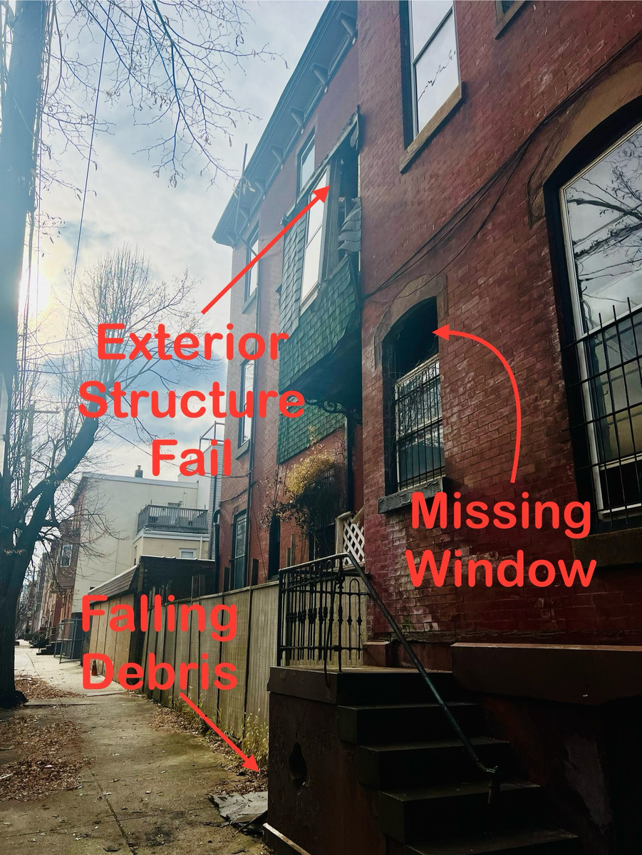 Photographic documentation of the work as submitted to the city's 311 record.
