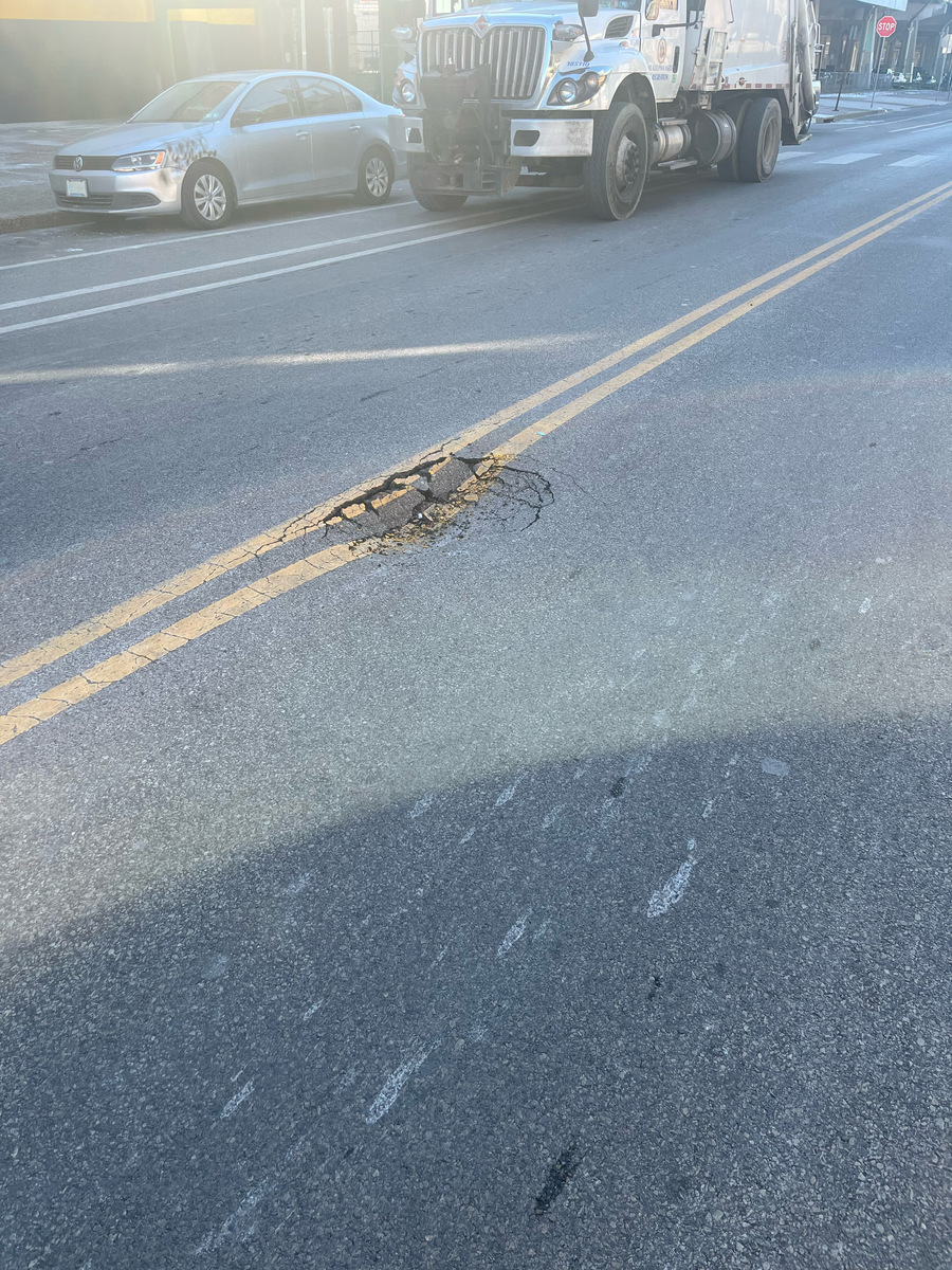 Photographic documentation of the work as submitted to the city's 311 record.