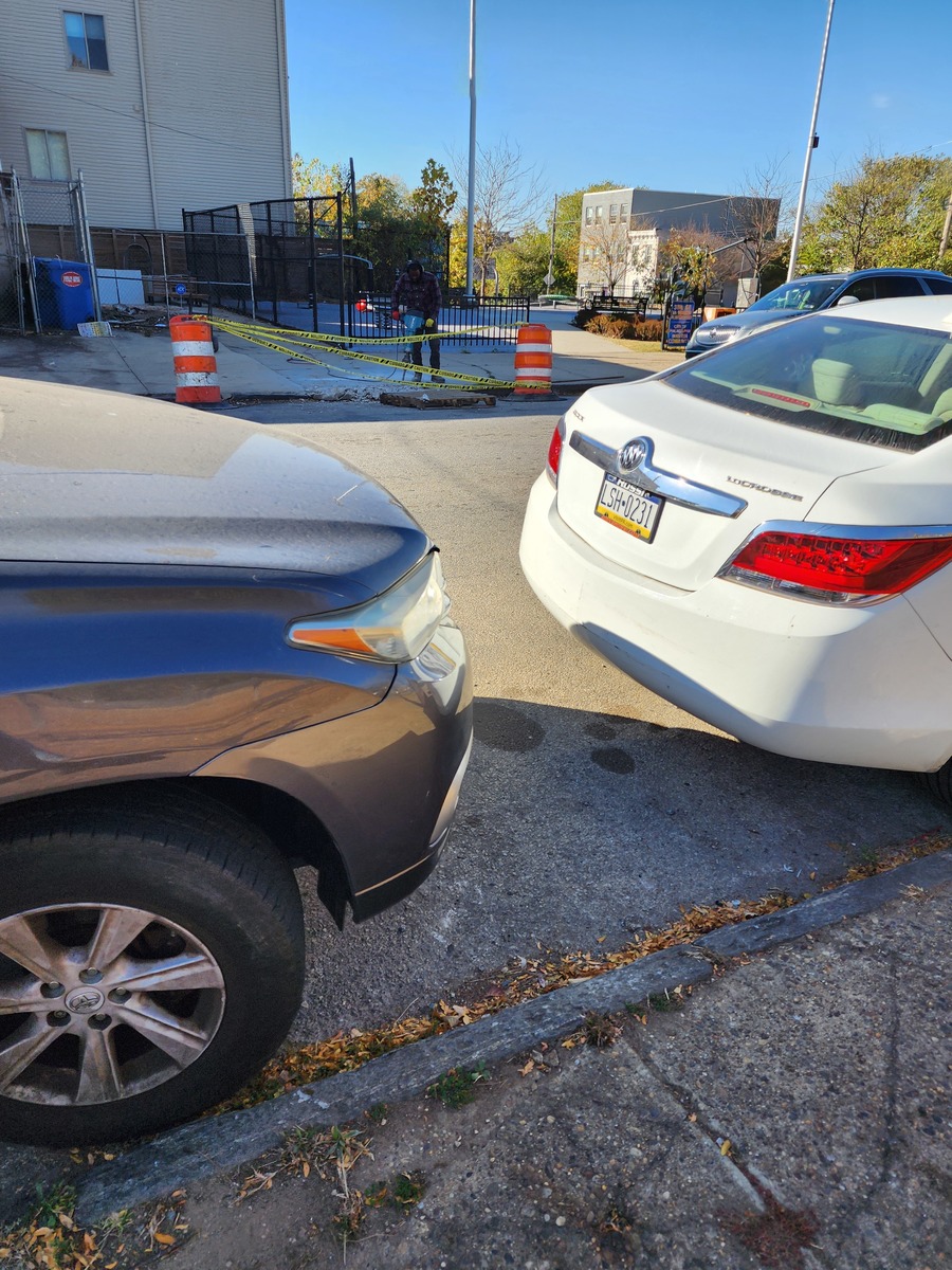 Photographic documentation of the work as submitted to the city's 311 record.
