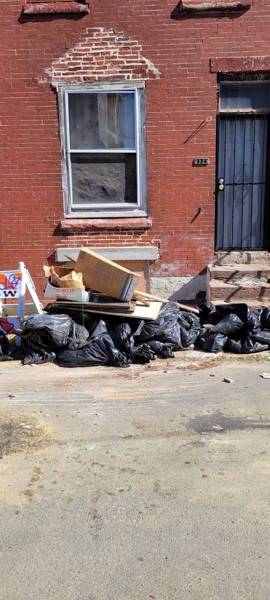 Photographic documentation of the work as submitted to the city's 311 record.