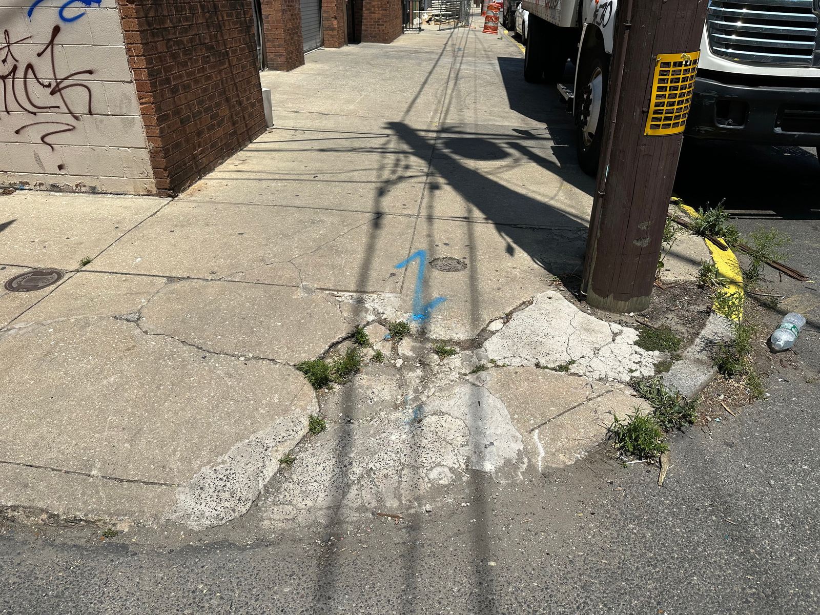Photographic documentation of the work as submitted to the city's 311 record.