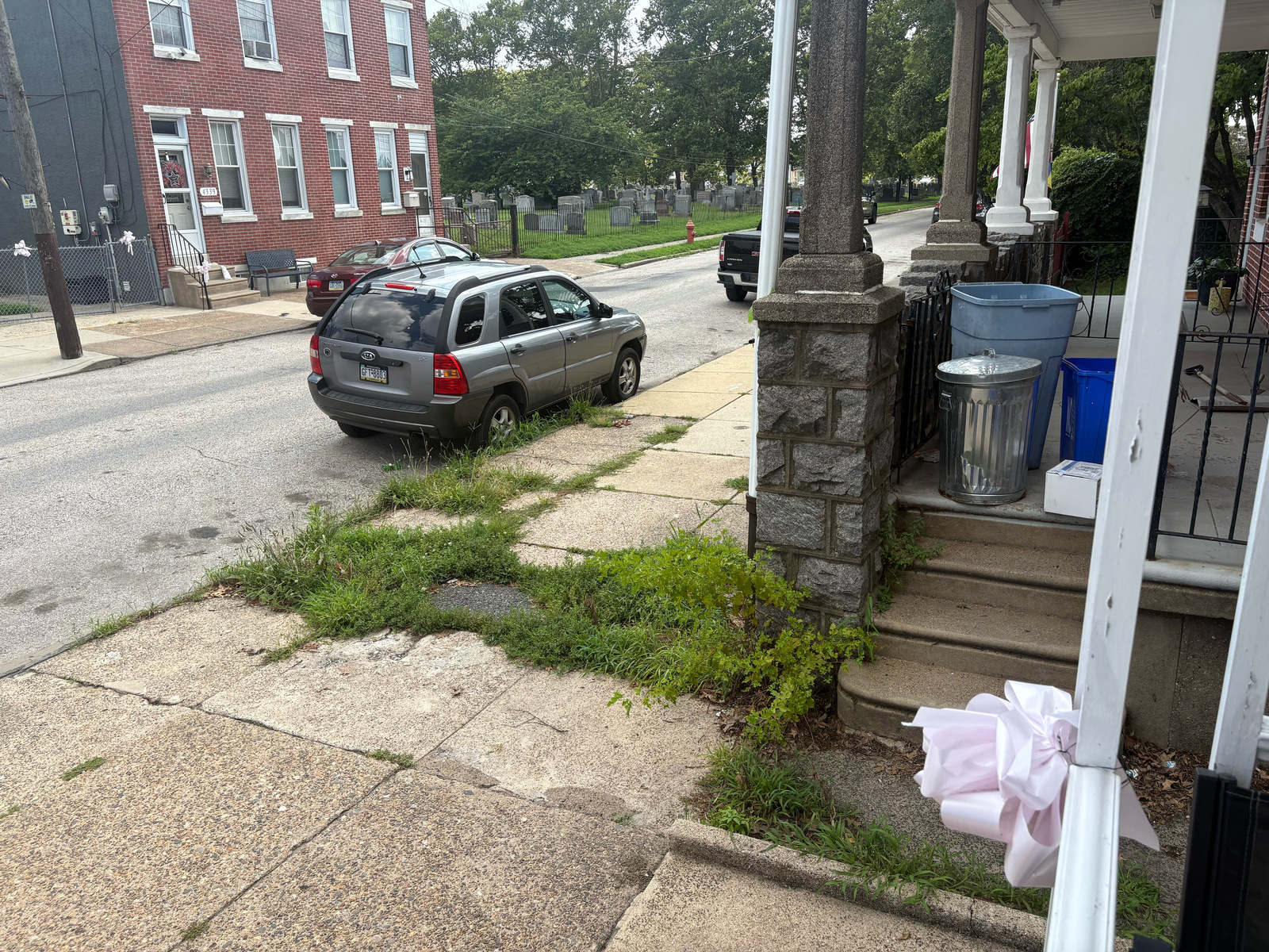 Photographic documentation of the work as submitted to the city's 311 record.