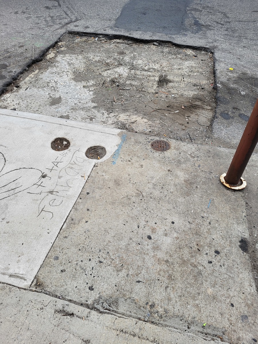 Photographic documentation of the work as submitted to the city's 311 record.