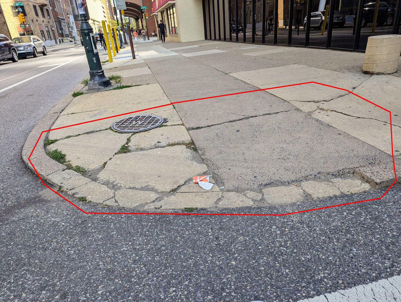 Photographic documentation of the work as submitted to the city's 311 record.