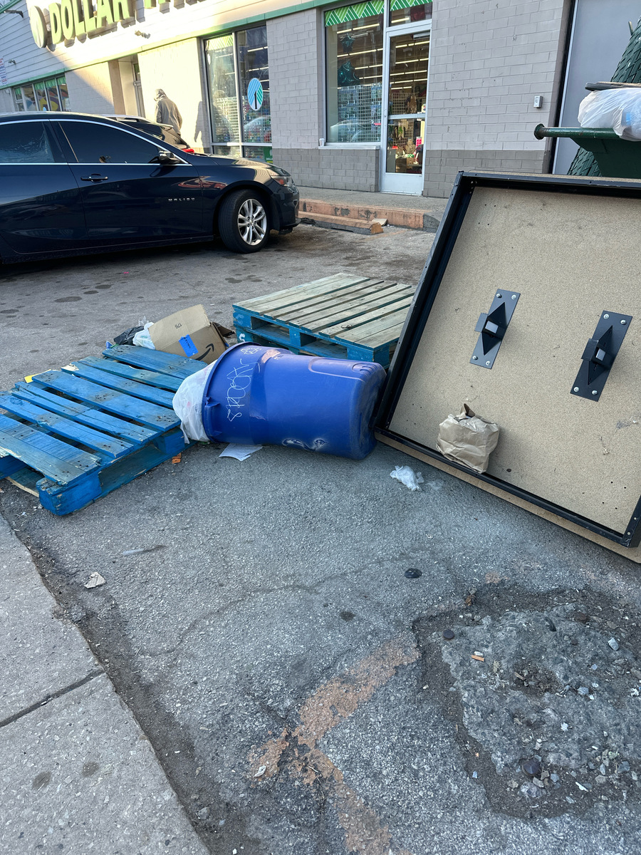 Photographic documentation of the work as submitted to the city's 311 record.