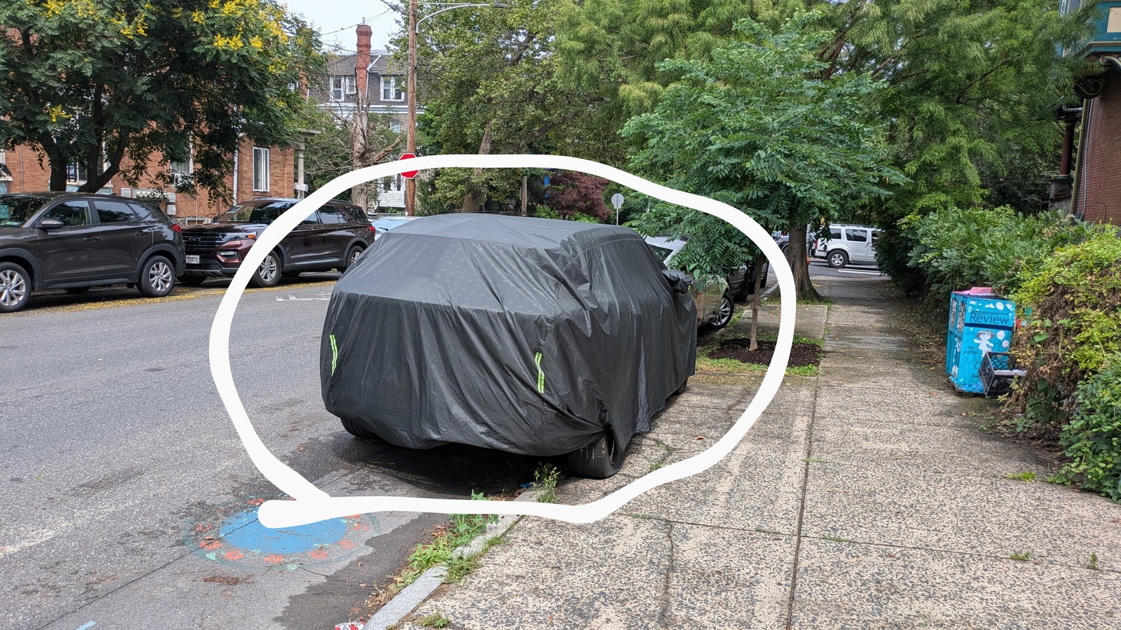 Photographic documentation of the work as submitted to the city's 311 record.