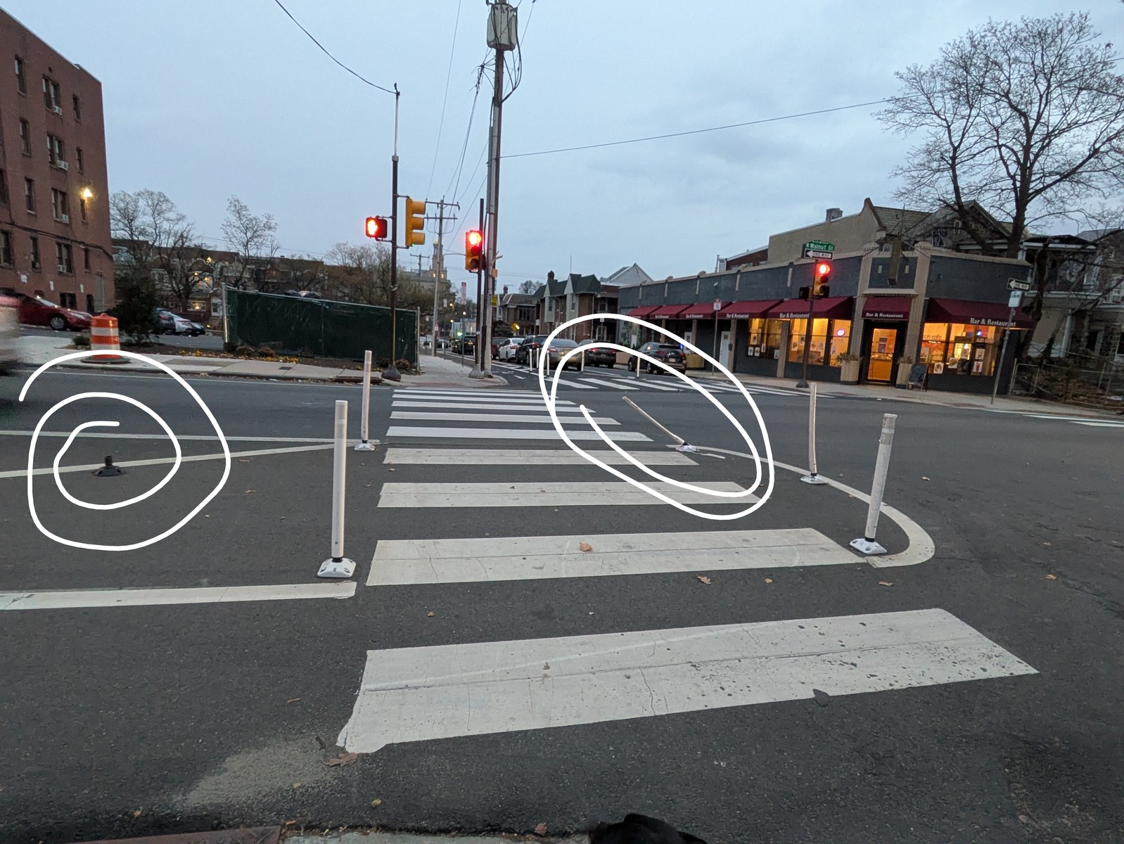 Photographic documentation of the work as submitted to the city's 311 record.