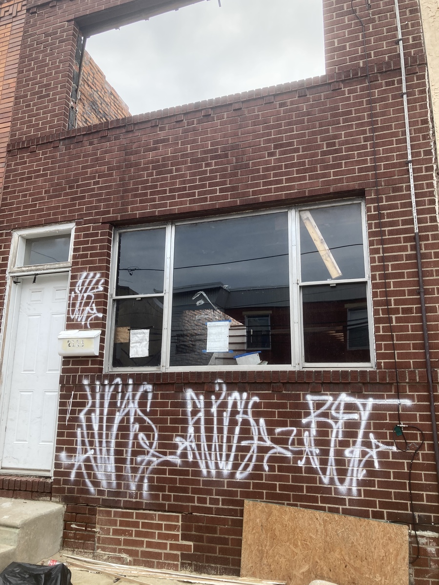 Photographic documentation of the work as submitted to the city's 311 record.