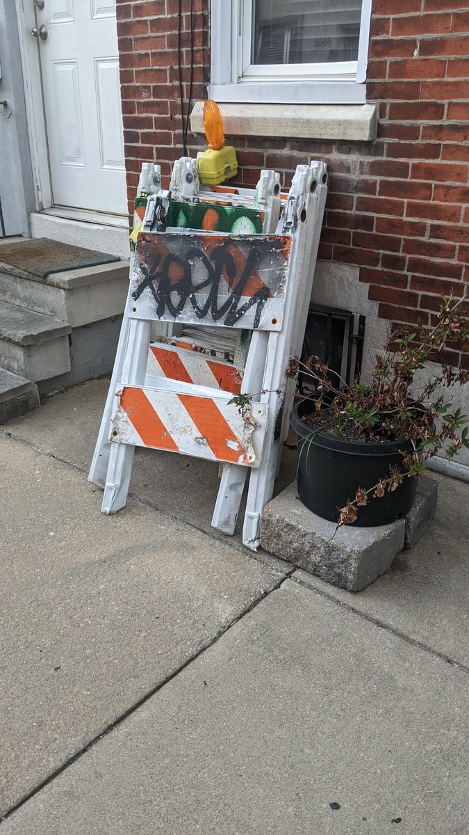 Photographic documentation of the work as submitted to the city's 311 record.
