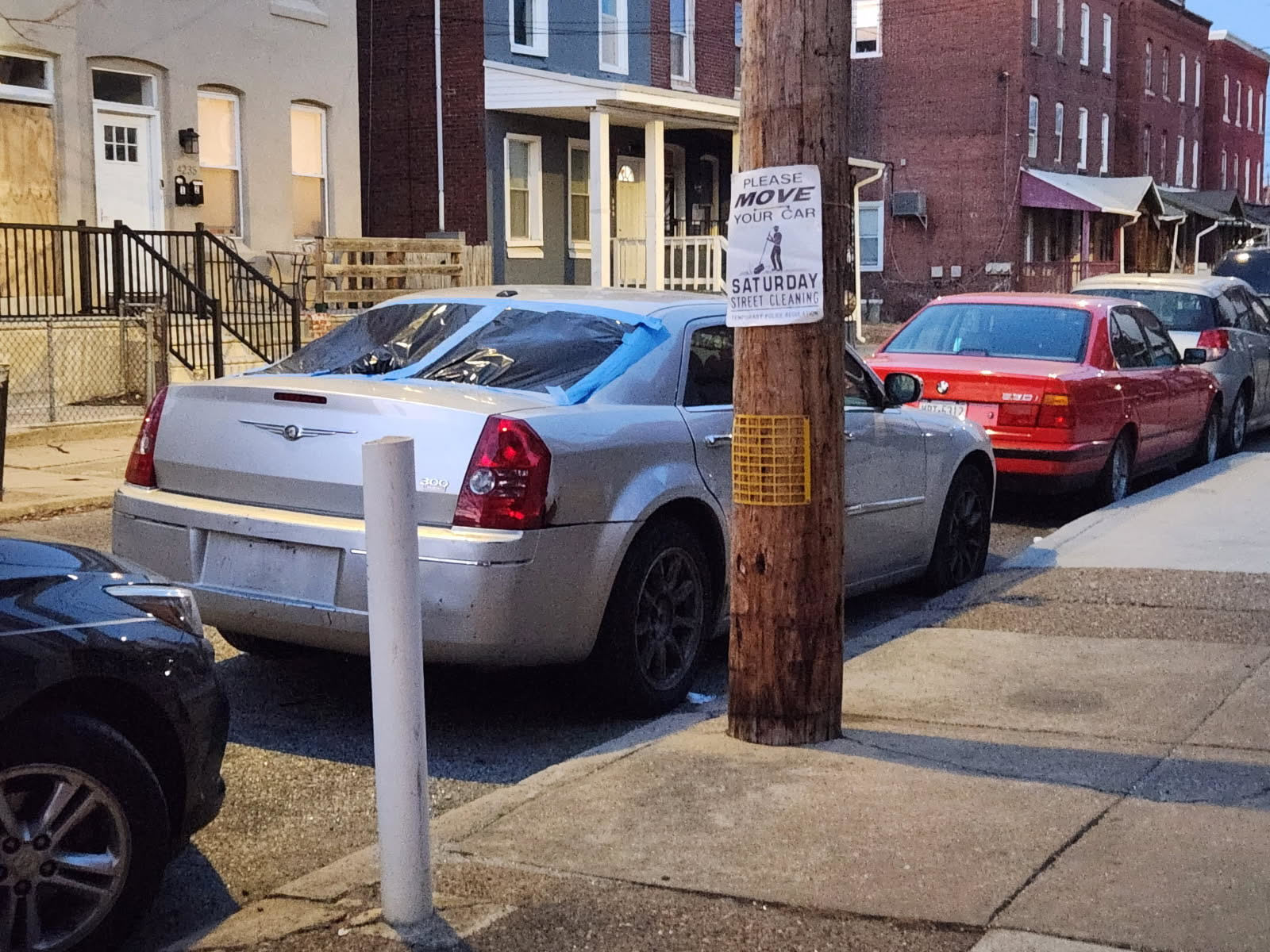 Photographic documentation of the work as submitted to the city's 311 record.