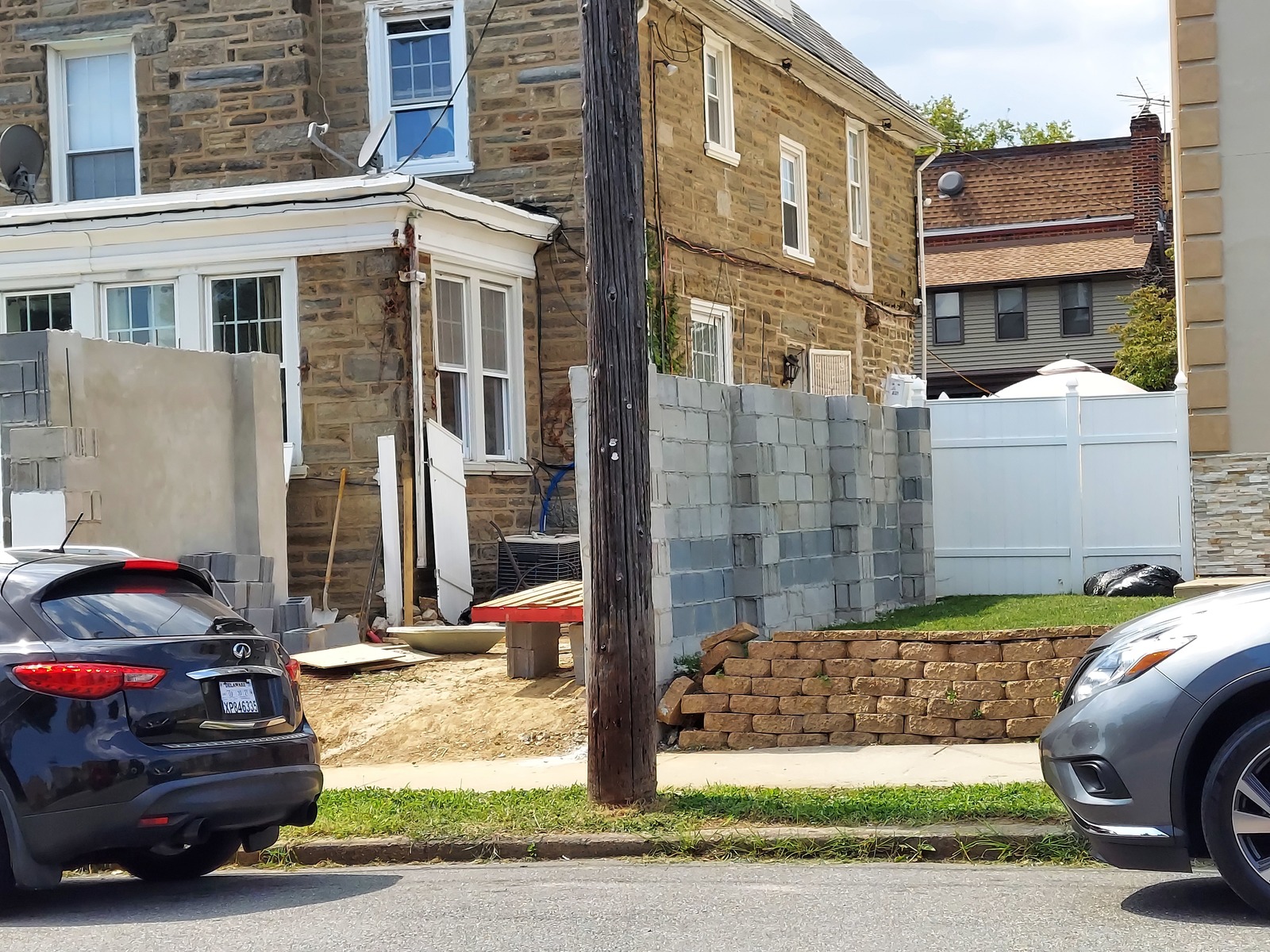 Photographic documentation of the work as submitted to the city's 311 record.