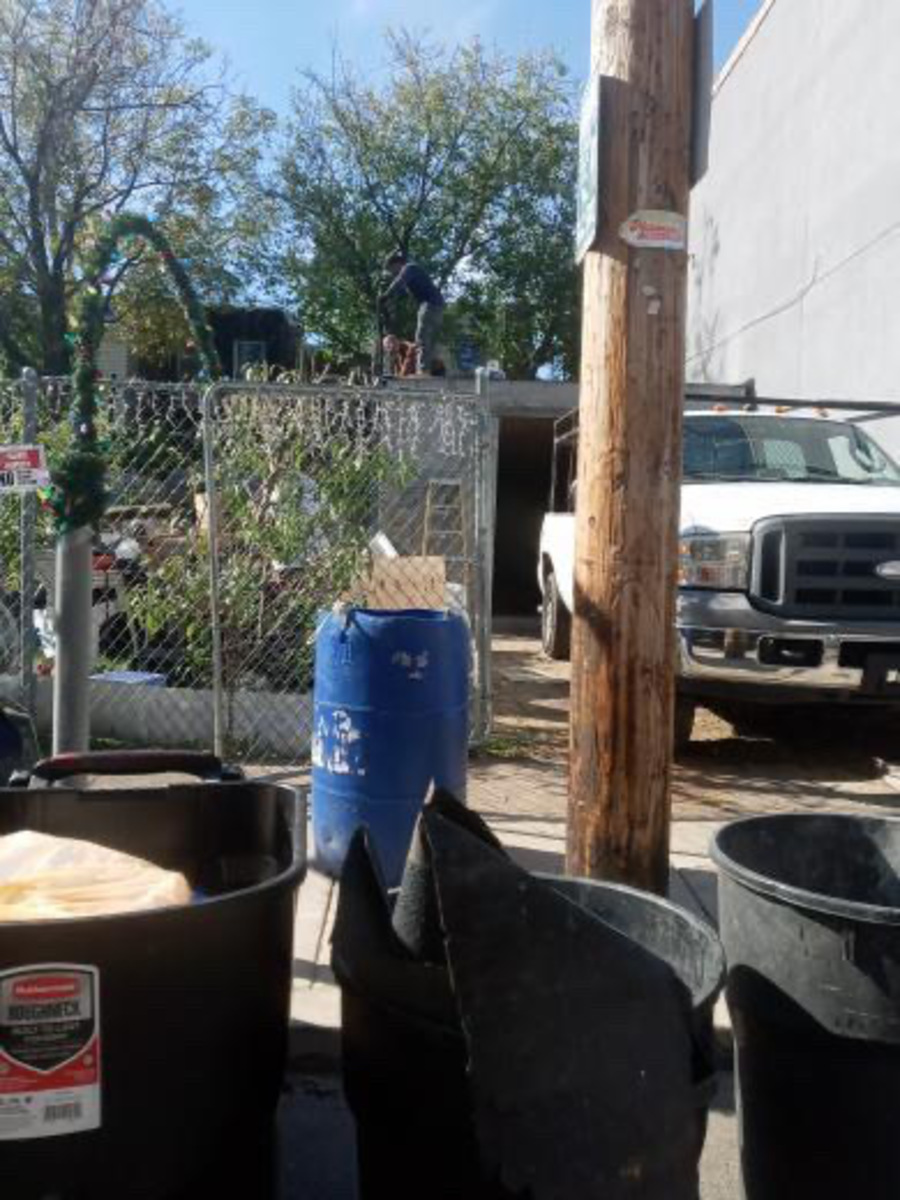 Photographic documentation of the work as submitted to the city's 311 record.
