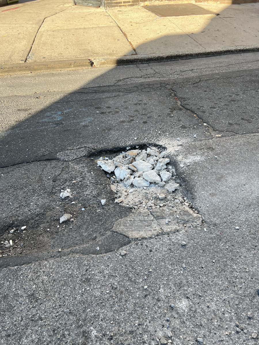 Photographic documentation of the work as submitted to the city's 311 record.