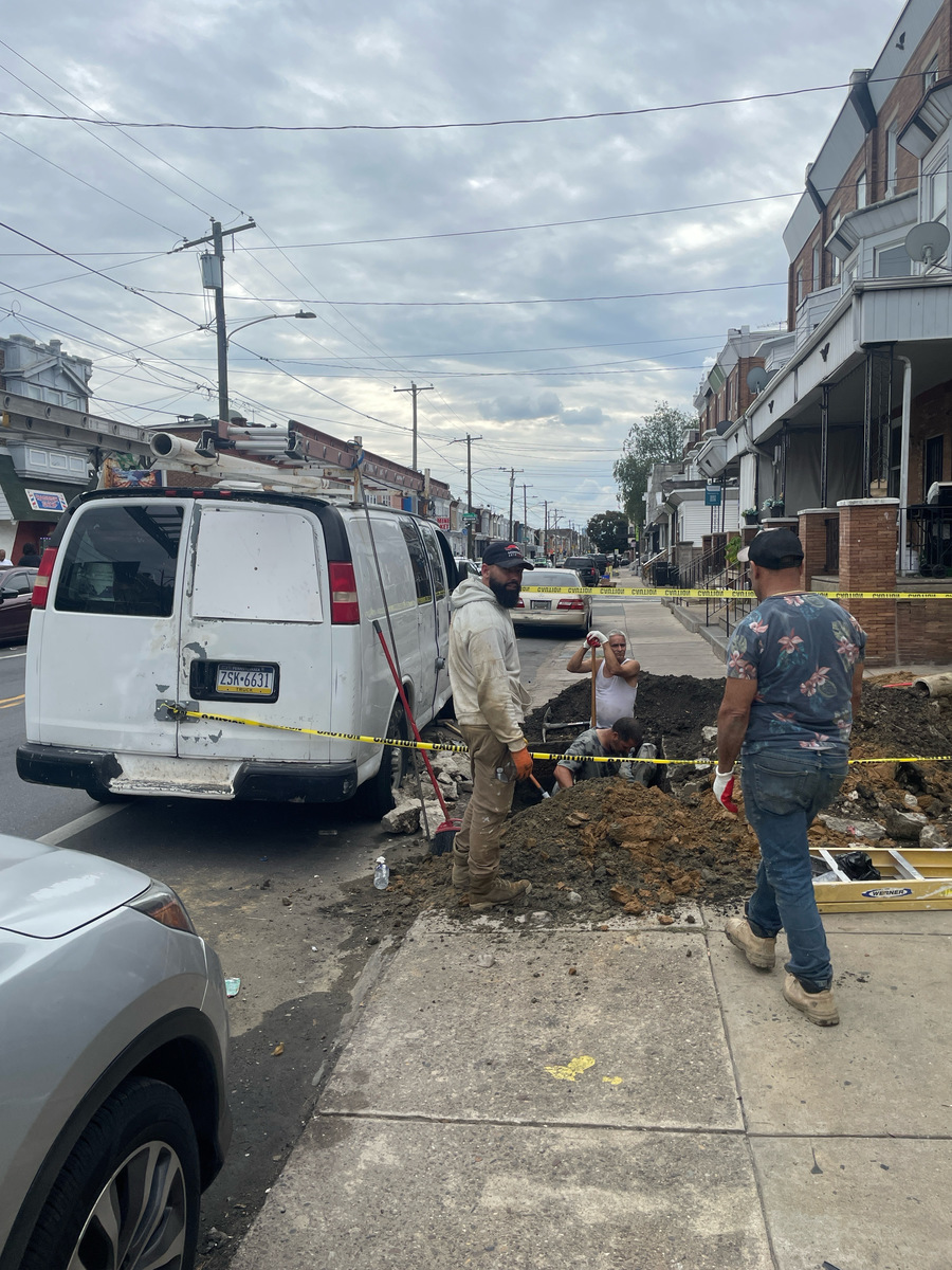 Photographic documentation of the work as submitted to the city's 311 record.