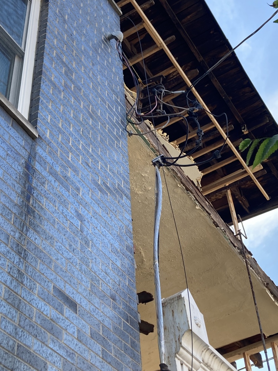 Photographic documentation of the work as submitted to the city's 311 record.