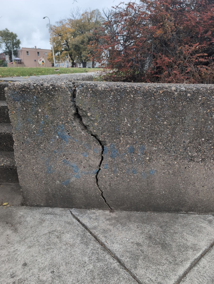 Photographic documentation of the work as submitted to the city's 311 record.