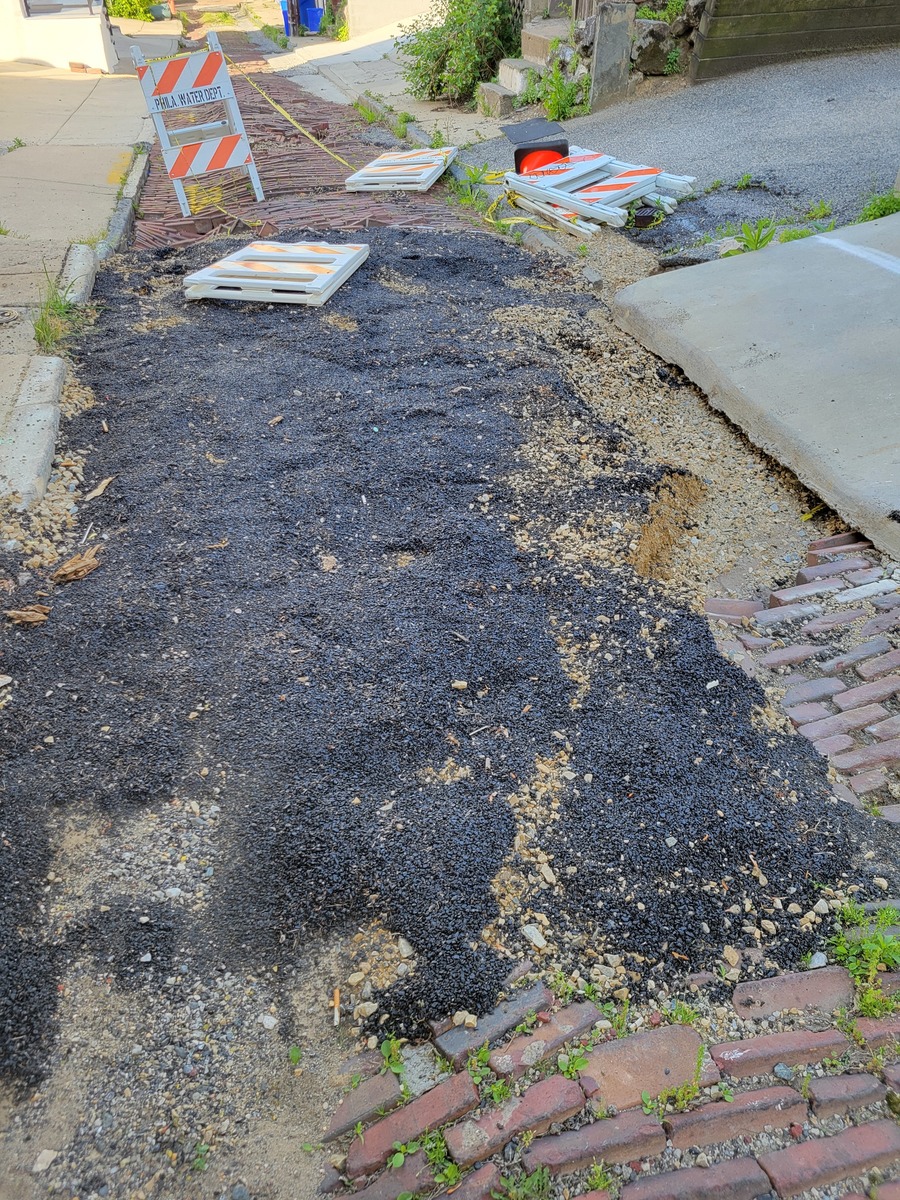 Photographic documentation of the work as submitted to the city's 311 record.