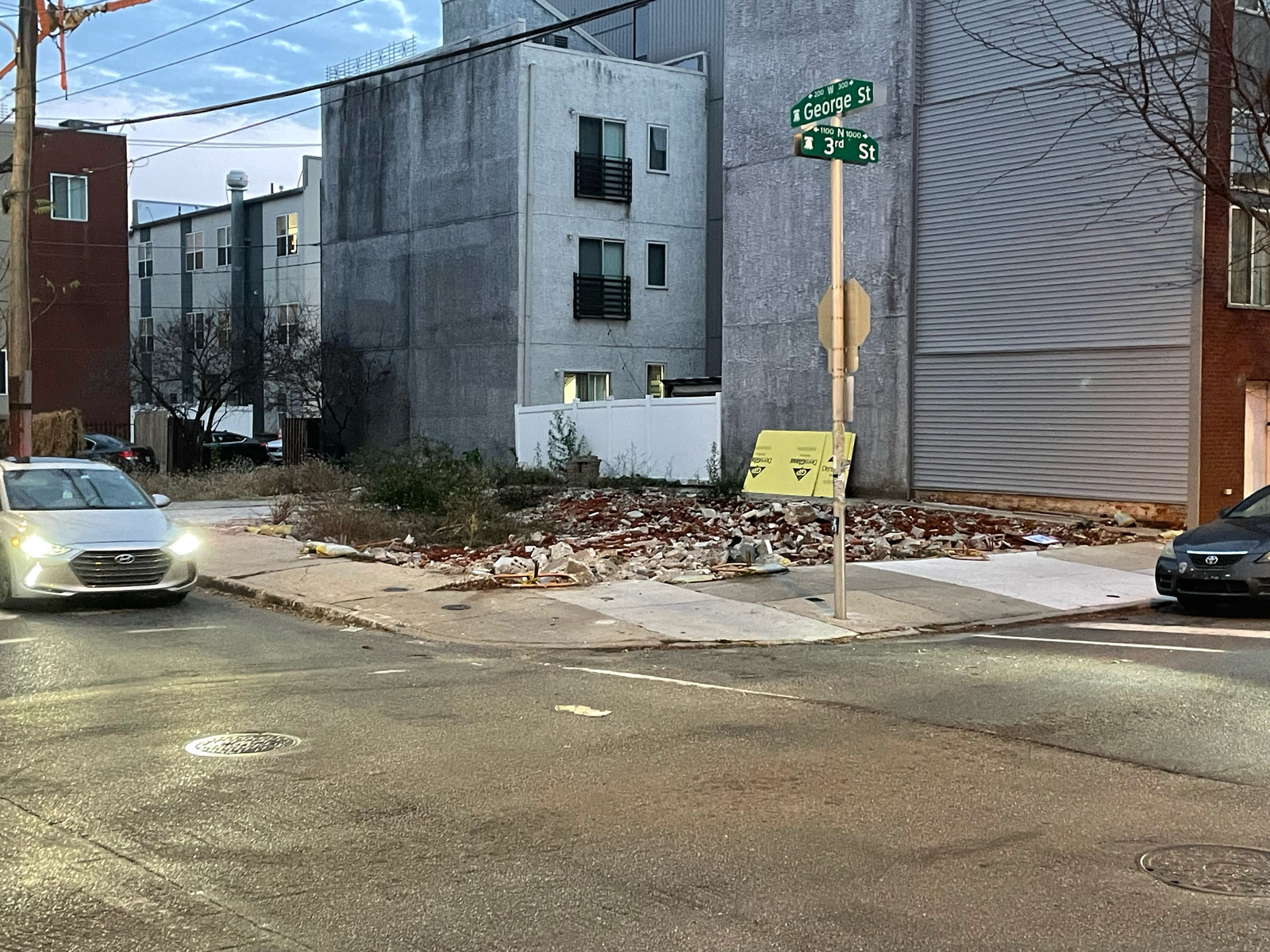 Photographic documentation of the work as submitted to the city's 311 record.