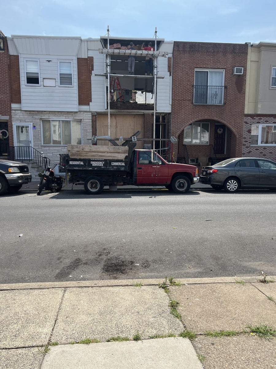 Photographic documentation of the work as submitted to the city's 311 record.
