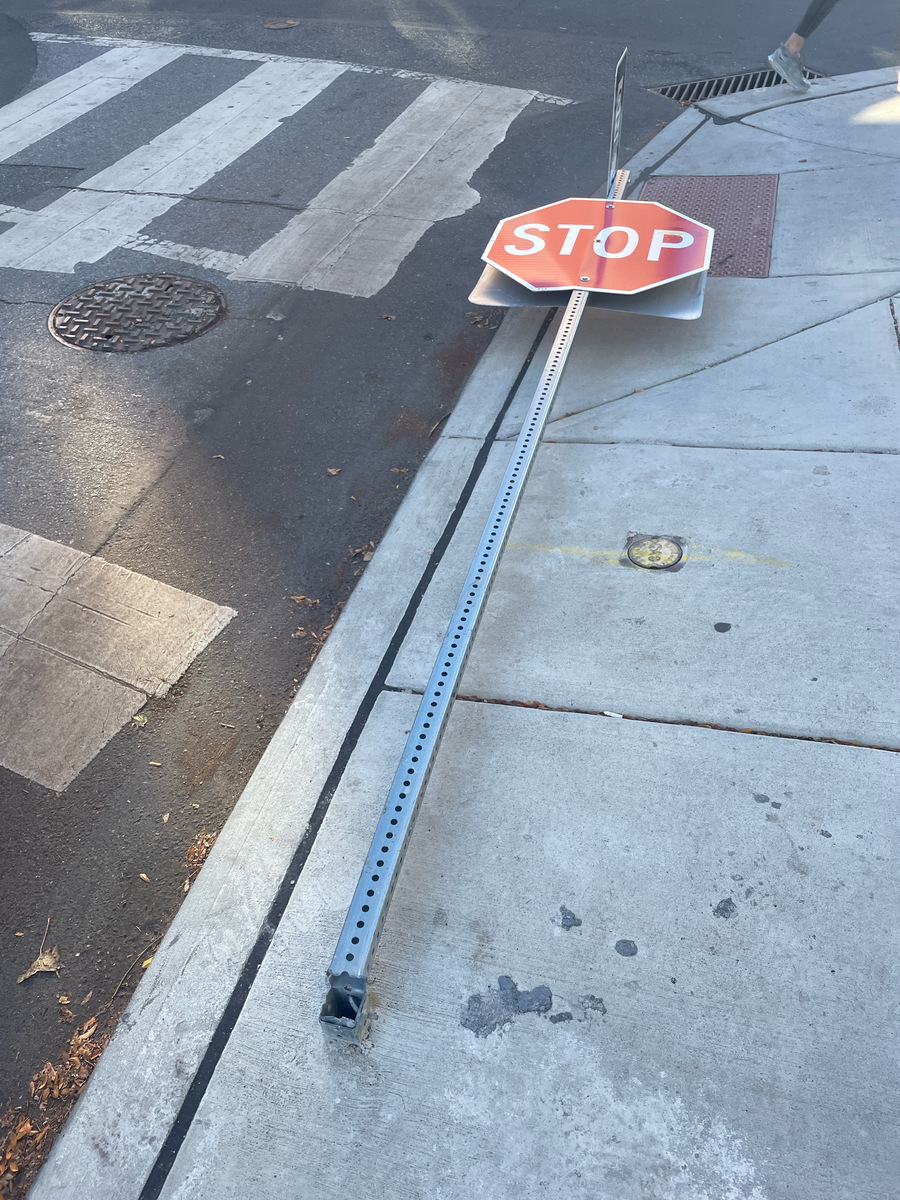 Photographic documentation of the work as submitted to the city's 311 record.