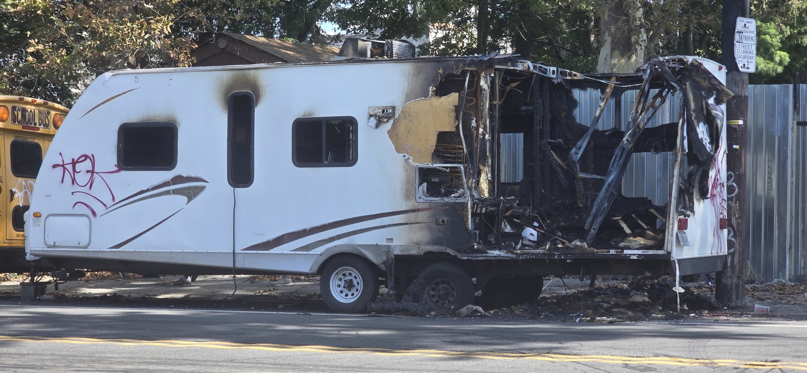 Photographic documentation of the work as submitted to the city's 311 record.