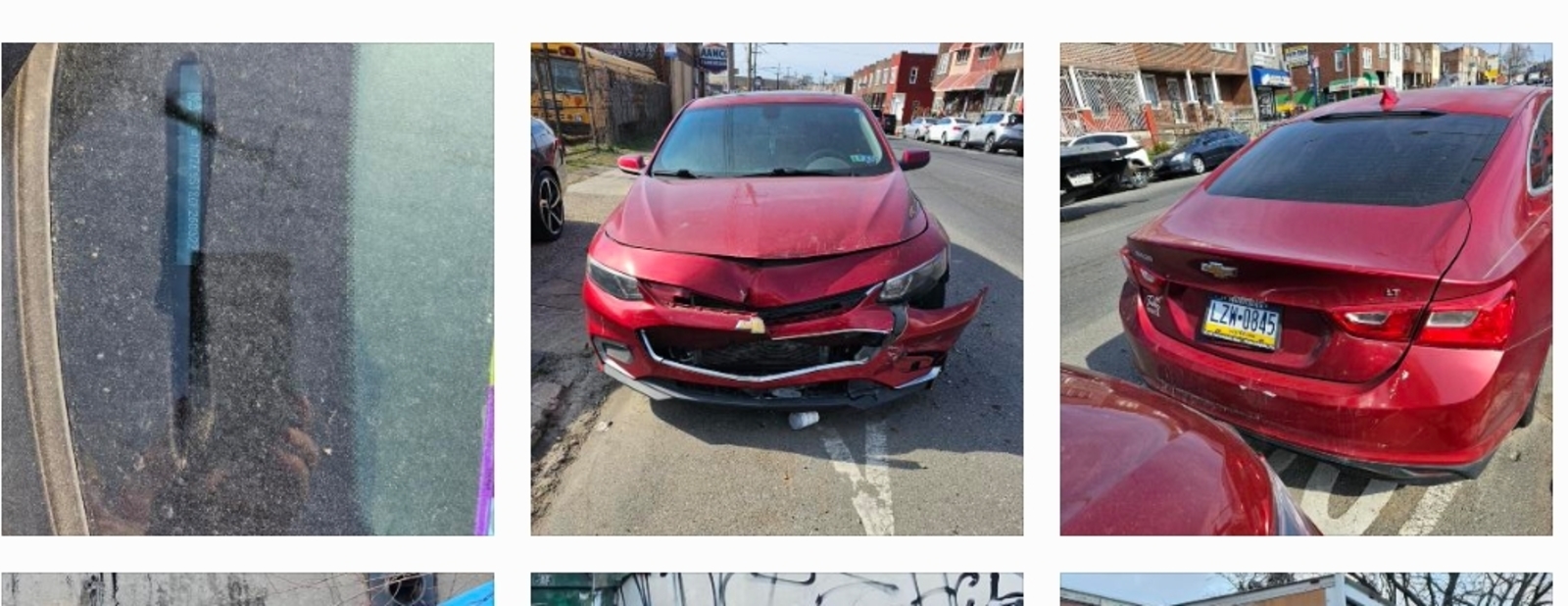 Photographic documentation of the work as submitted to the city's 311 record.