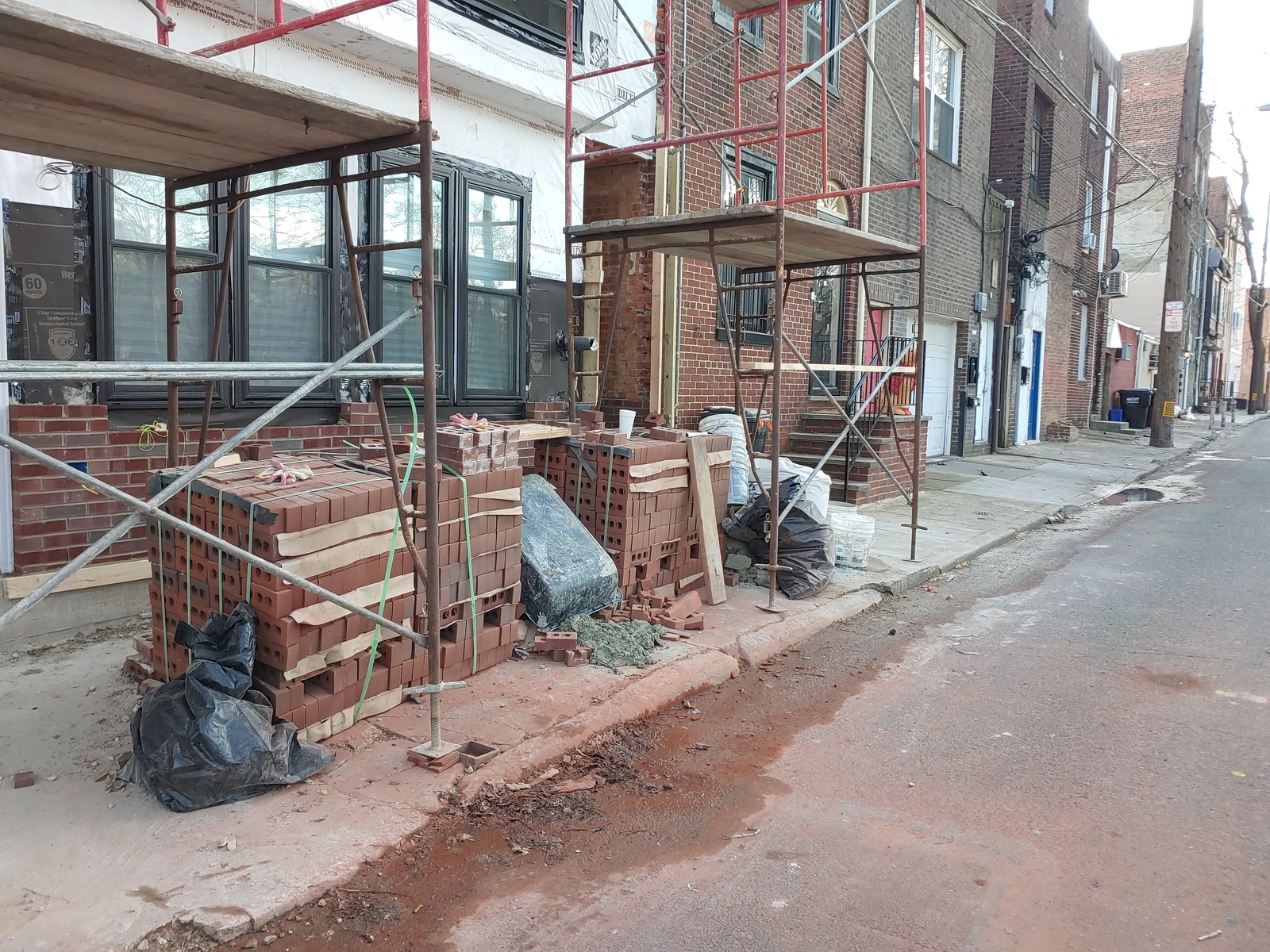Photographic documentation of the work as submitted to the city's 311 record.