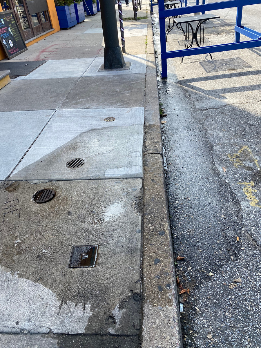 Photographic documentation of the work as submitted to the city's 311 record.