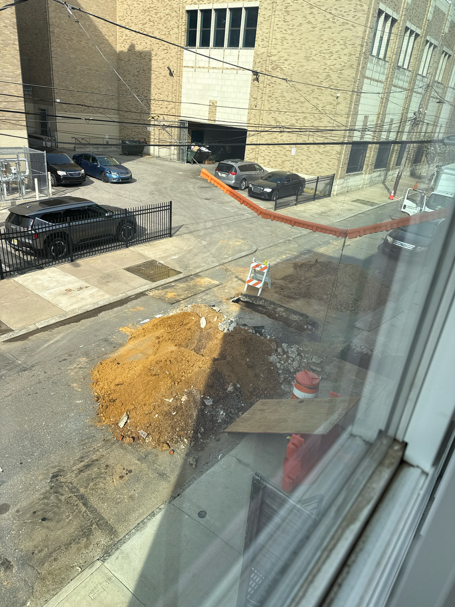 Photographic documentation of the work as submitted to the city's 311 record.