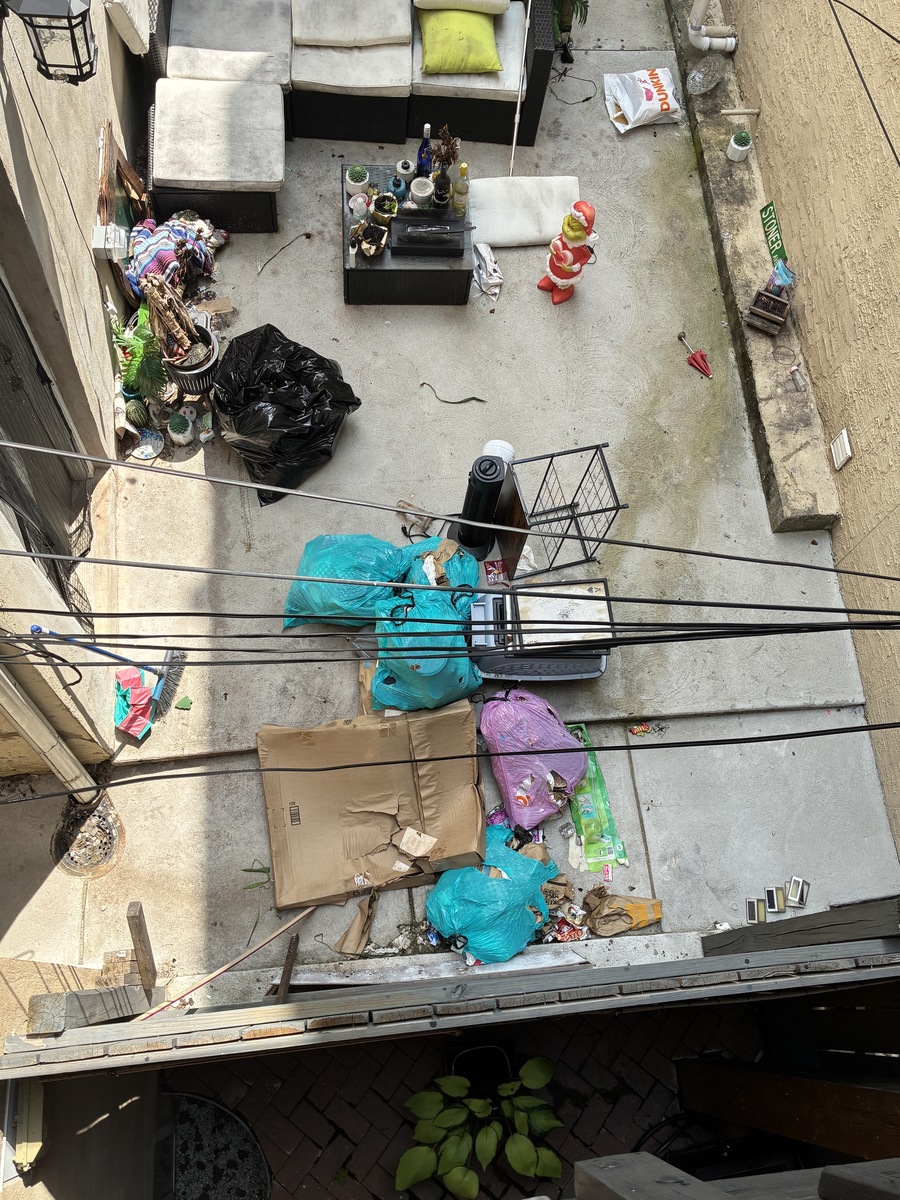 Photographic documentation of the work as submitted to the city's 311 record.