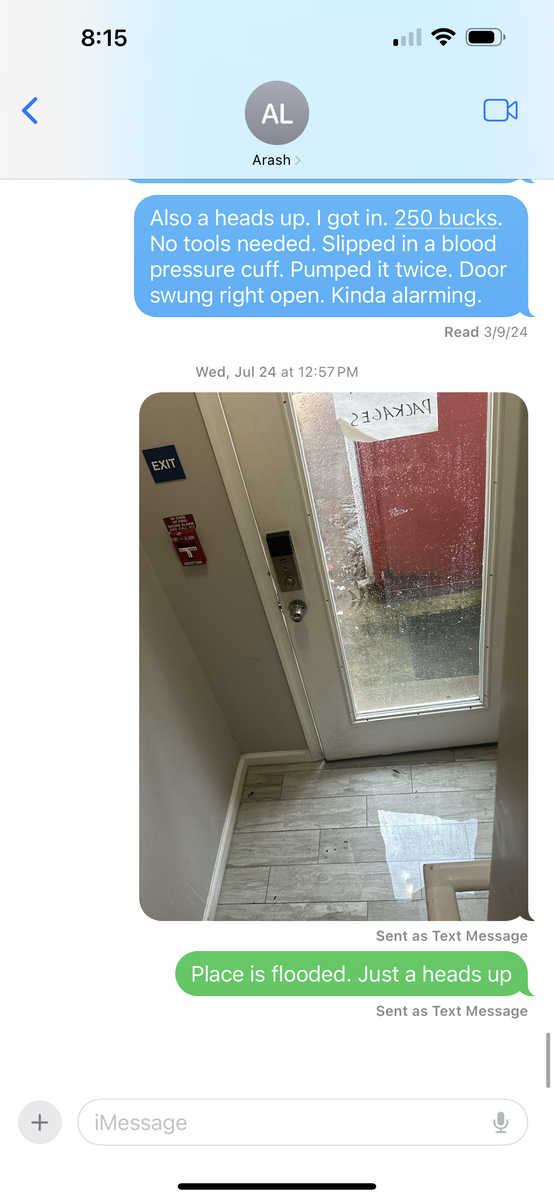 Photographic documentation of the work as submitted to the city's 311 record.