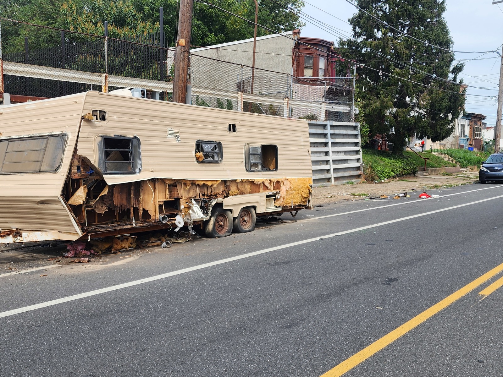 Photographic documentation of the work as submitted to the city's 311 record.