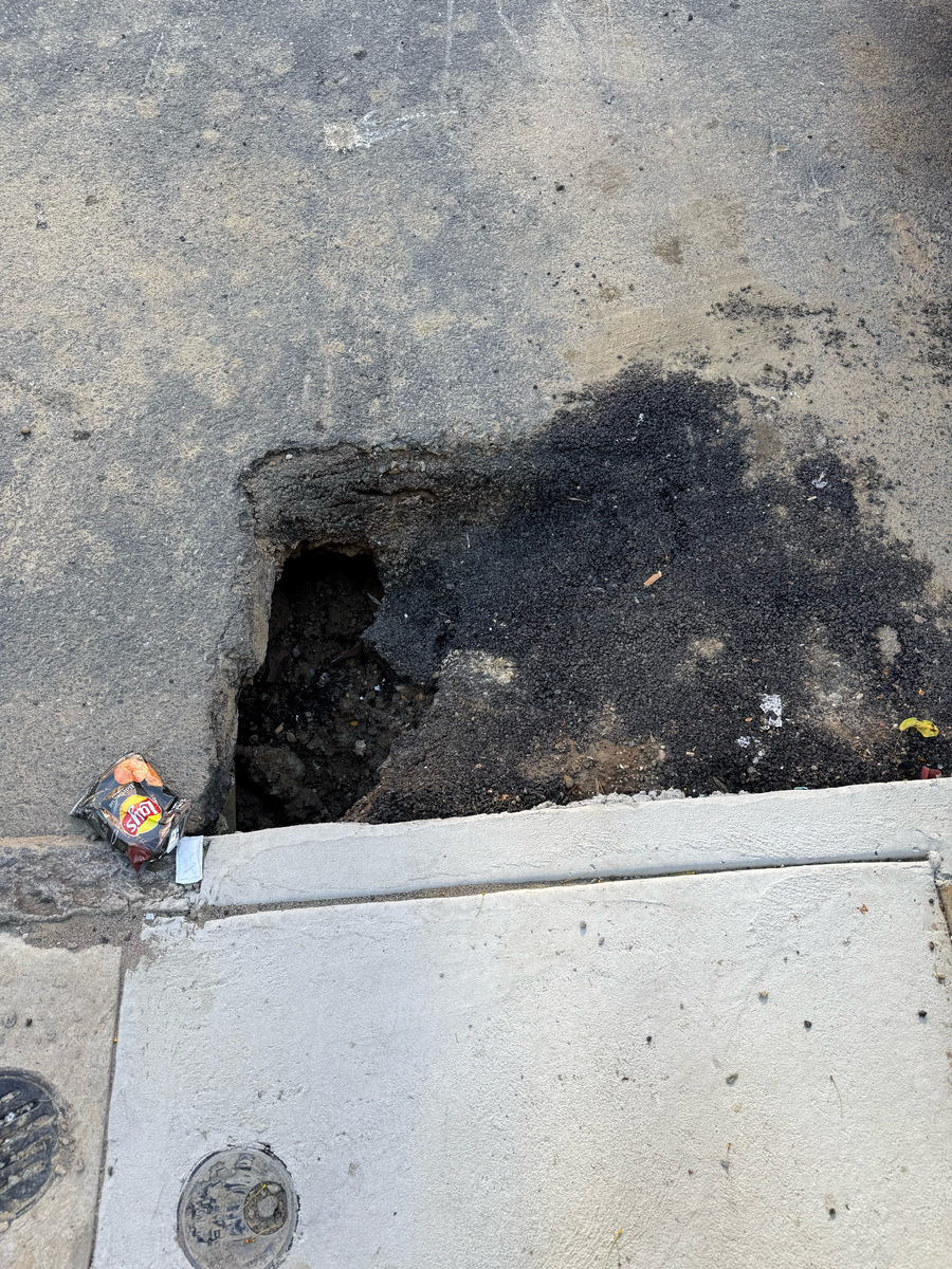 Photographic documentation of the work as submitted to the city's 311 record.