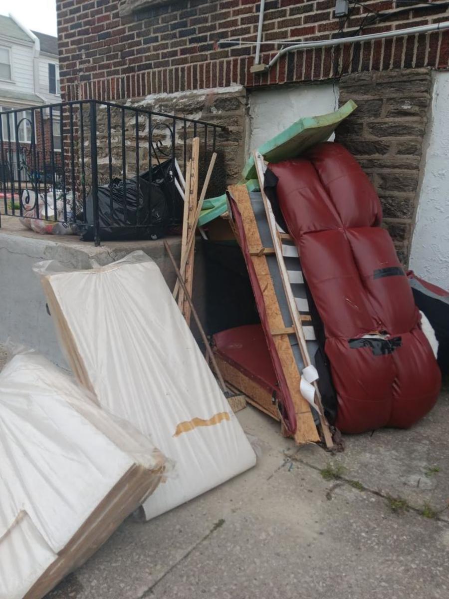 Photographic documentation of the work as submitted to the city's 311 record.