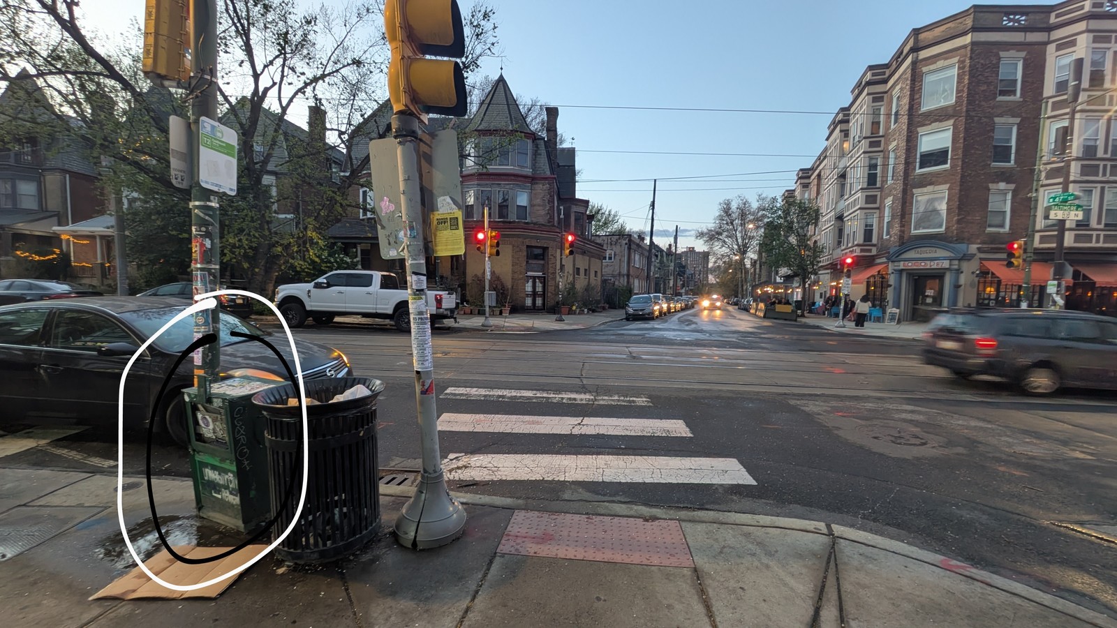 Photographic documentation of the work as submitted to the city's 311 record.