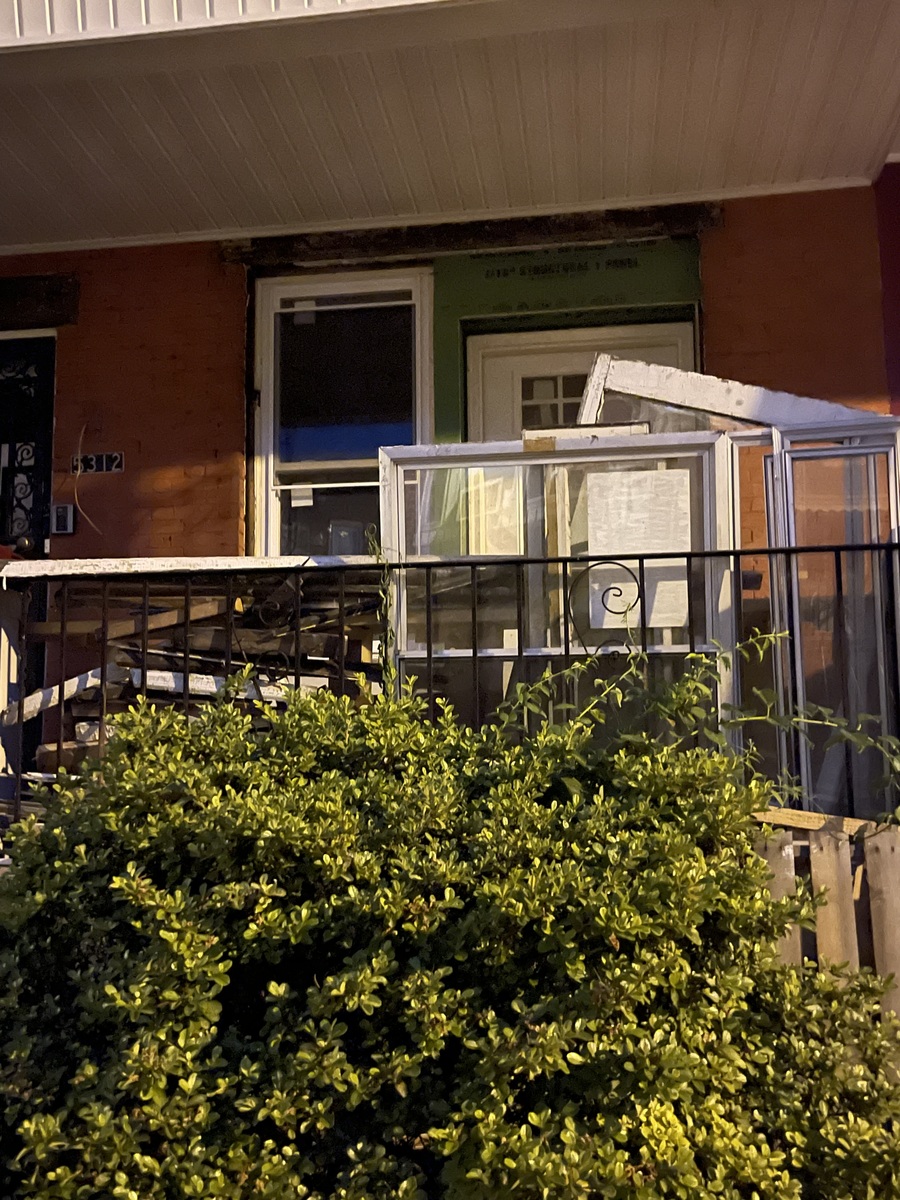 Photographic documentation of the work as submitted to the city's 311 record.