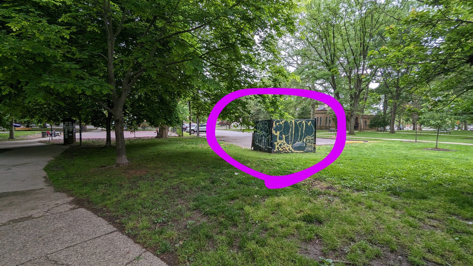 Photographic documentation of the work as submitted to the city's 311 record.
