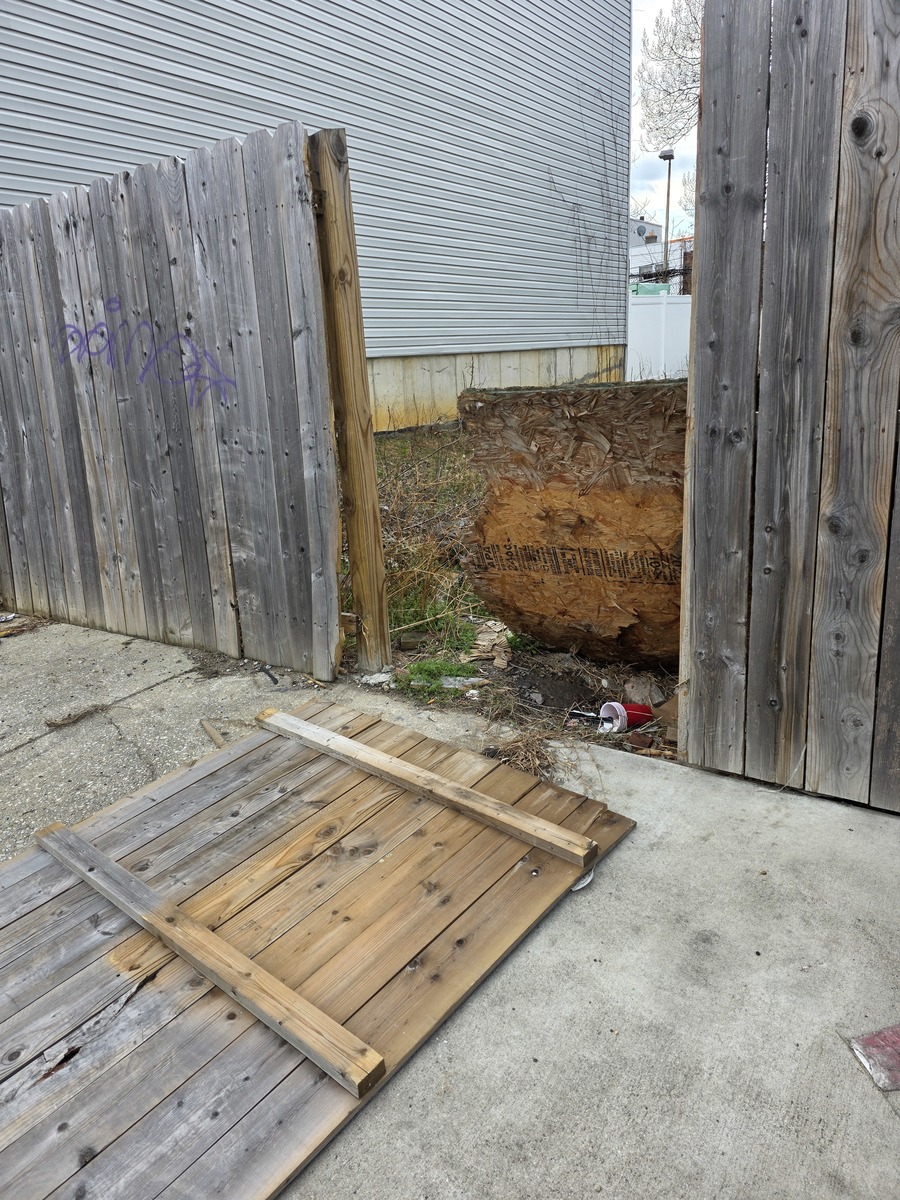 Photographic documentation of the work as submitted to the city's 311 record.